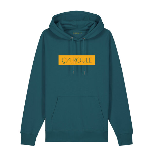 Ca Roule hoodie turkoois & oker Thumbnail